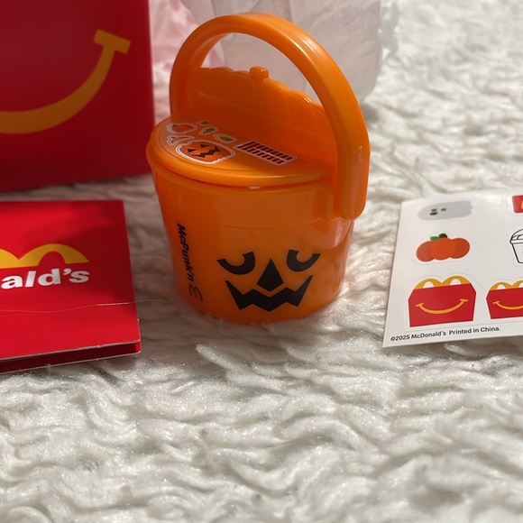 # 8 Boo Bucket Lil McDonald's 2025 Happy Meal Toy Mini McDonald Series pumpkin 🎃 - Picture 2 of 6